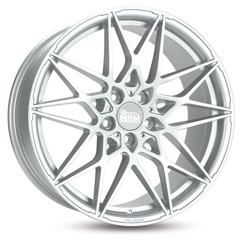 MAM WHEELS MAM B2 silver painted 8.5Jx19 5x120 ET35