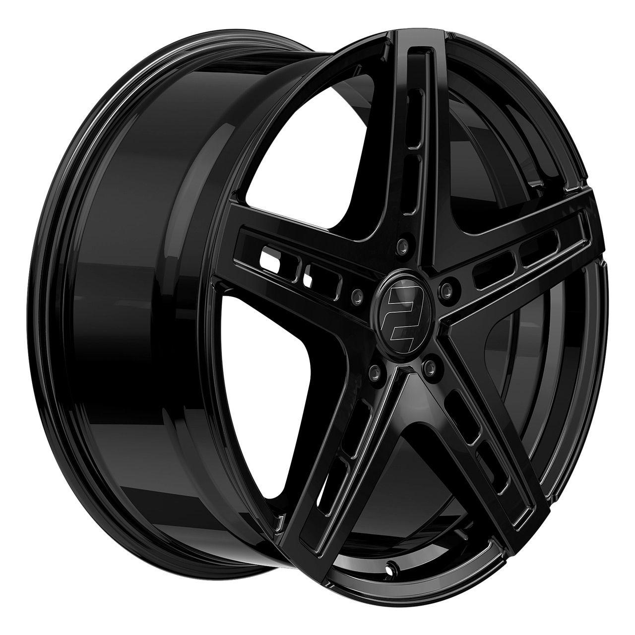 WHEELWORLD-2DRV WH38 black glossy painted 9.5Jx22 5x108 ET40