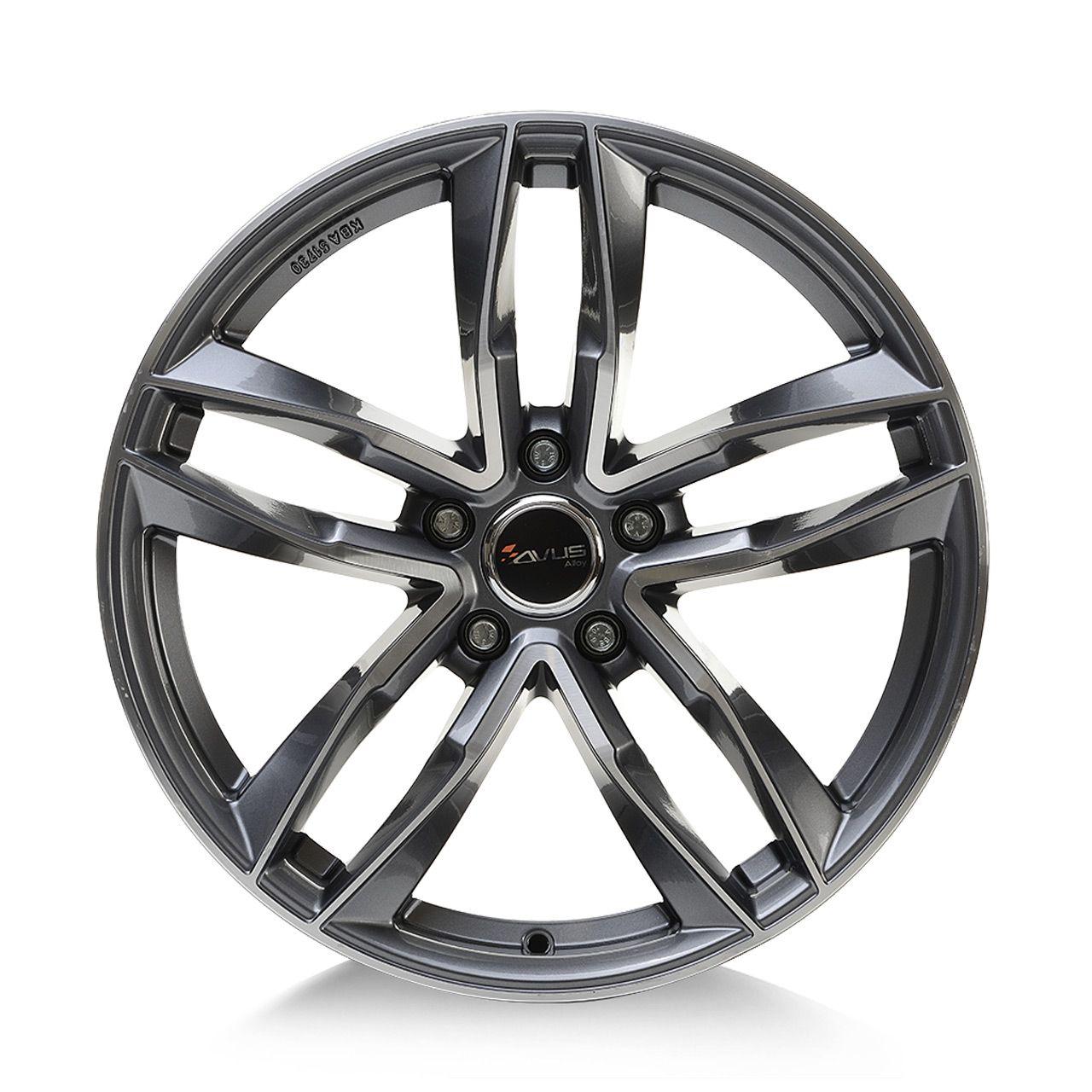 AVUS RACING AF16 anthracite polished 7.5Jx17 5x112 ET38