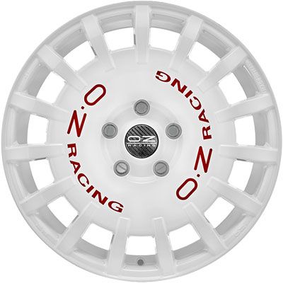 OZ RALLY RACING race white + red lettering 7.0Jx17 4x100 ET30