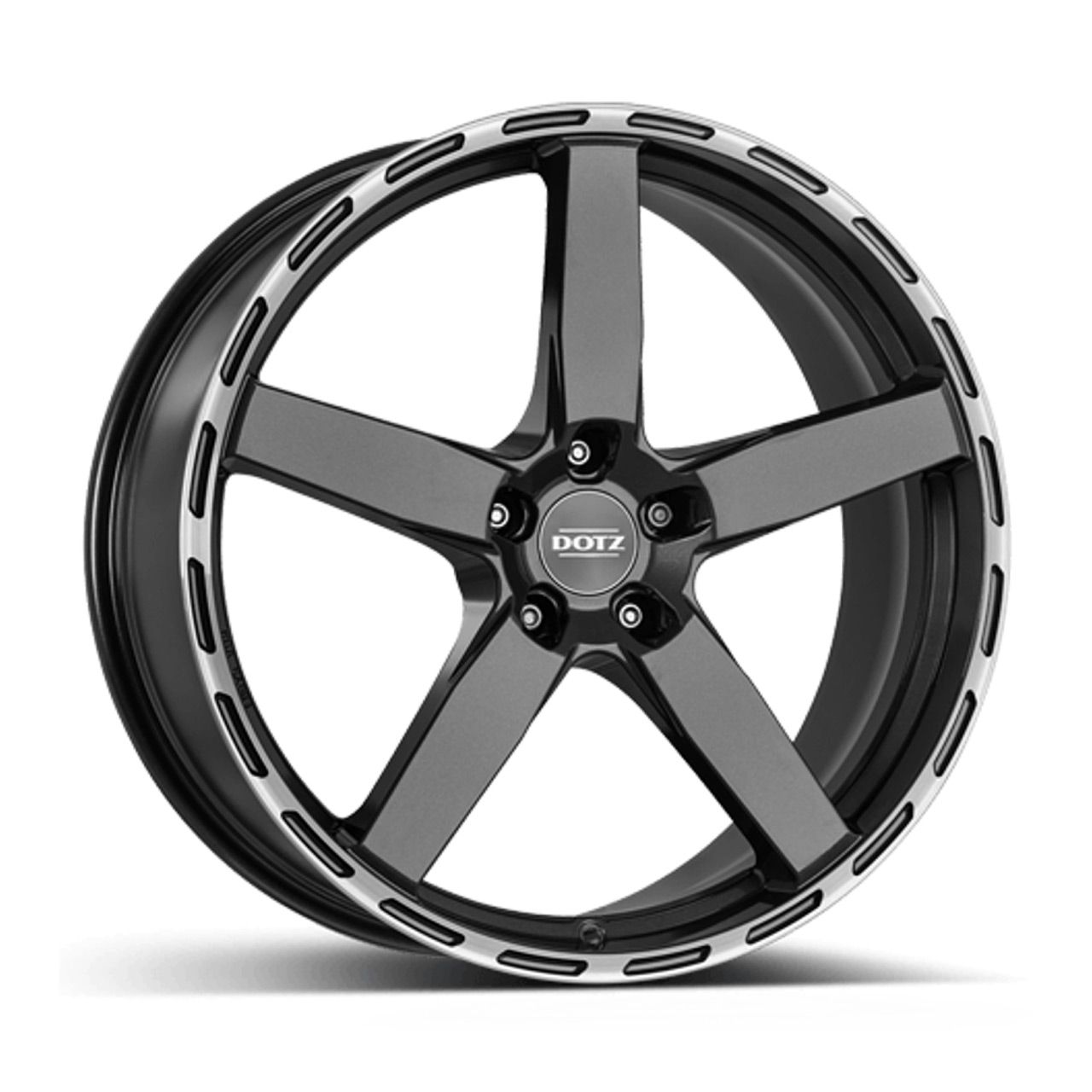 DOTZ MARINABAY DARK gunmetal polished lip 10.0Jx21 5x112 ET35