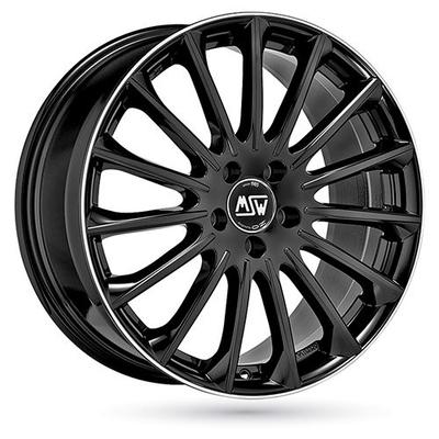 MSW (OZ) MSW 30 gloss black polished lip 8.5Jx20 5x112 ET20