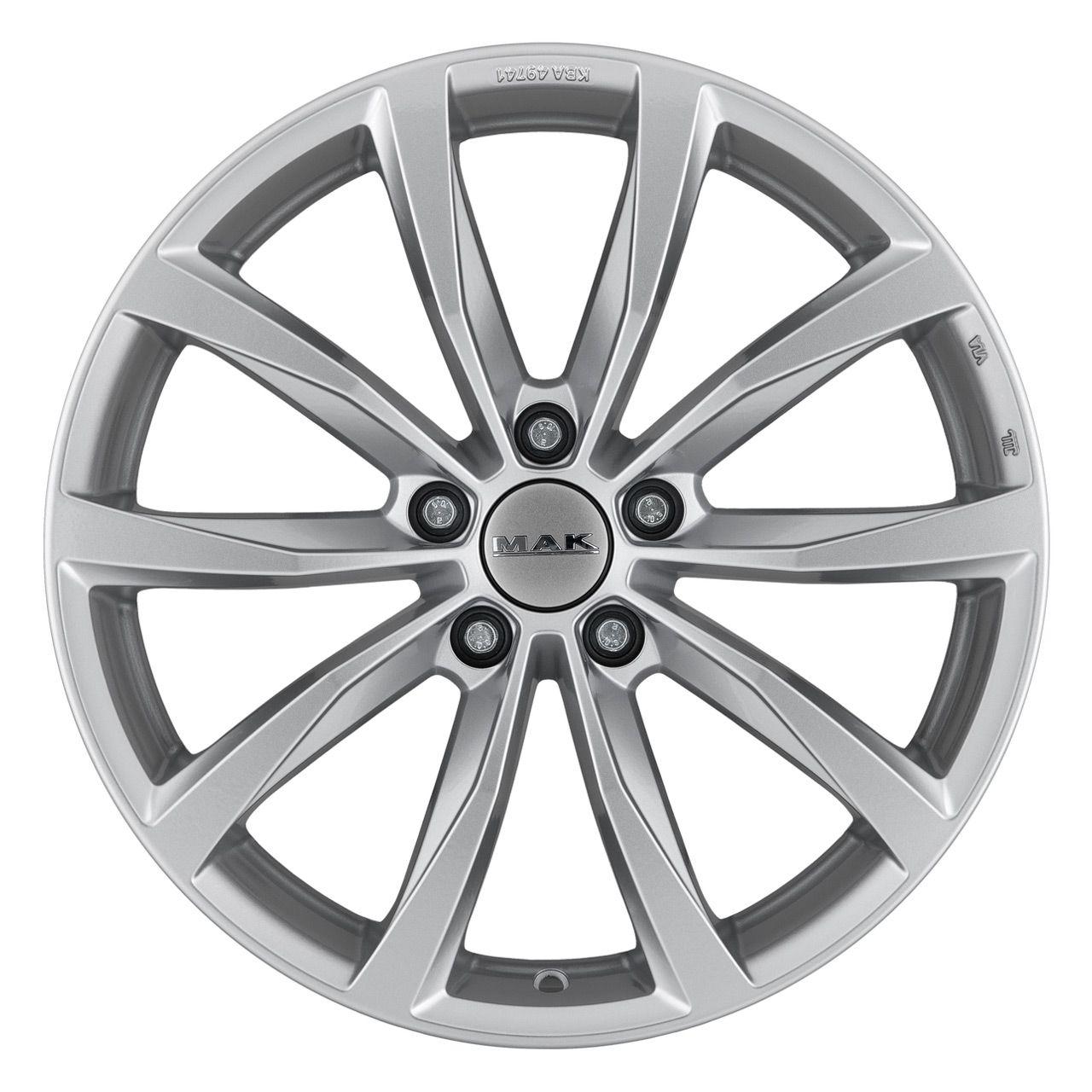 MAK WOLF silber 7.5Jx19 5x112 ET50