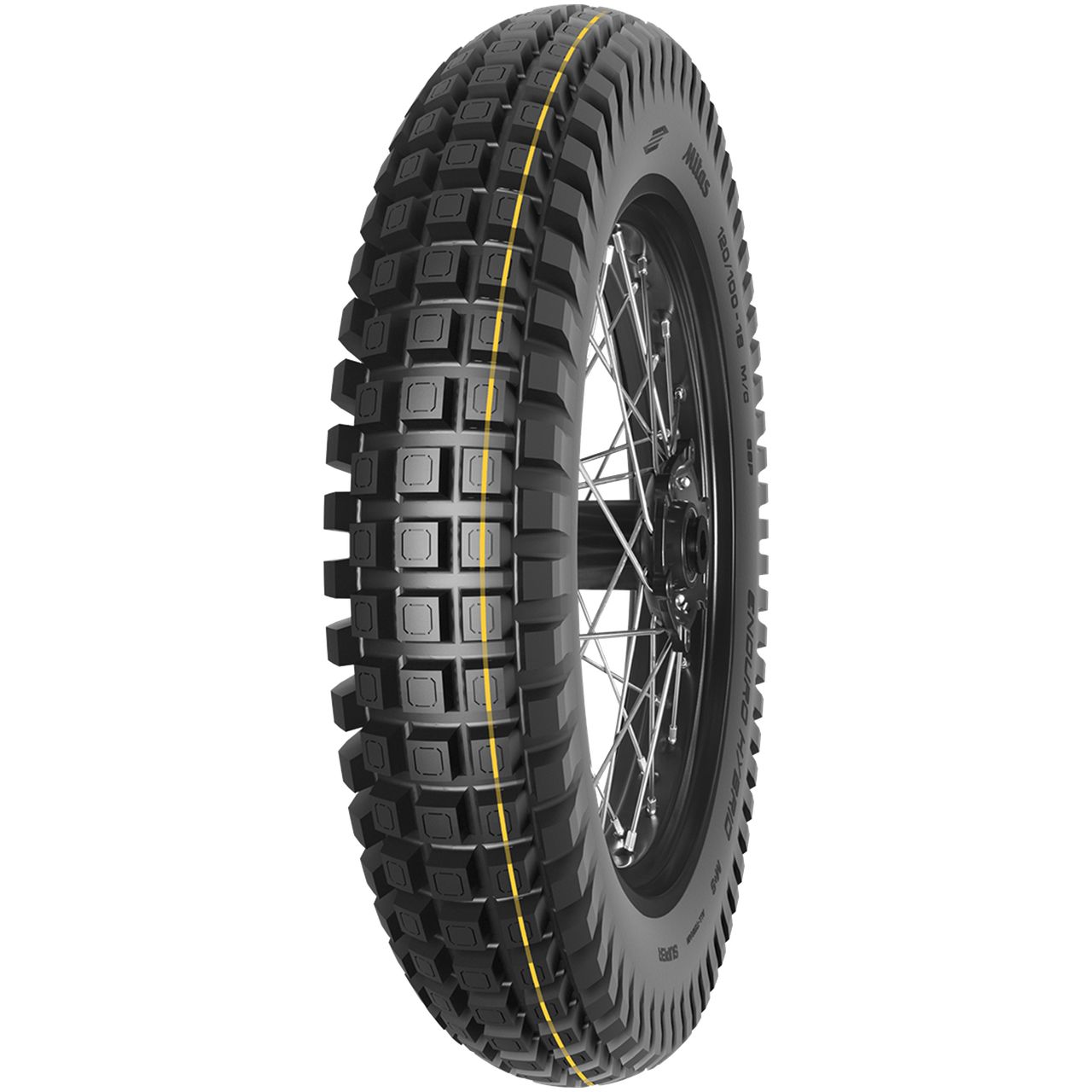 MITAS 110/90 - 19 M/C TL/TT 62P ENDURO HYBRID SUPER LIGHT (GREEN) M+S (IND)