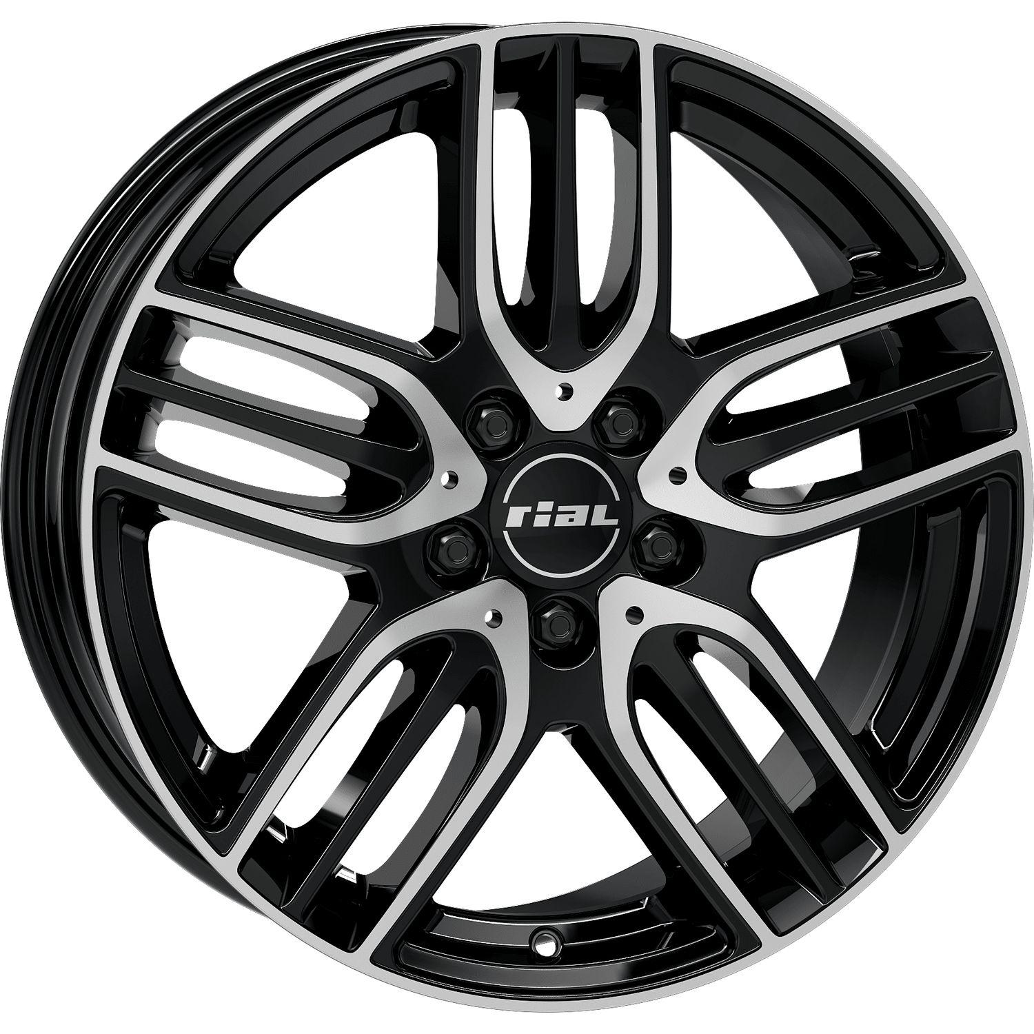 RIAL M14 diamond black front polished 9.0Jx18 5x112 ET58