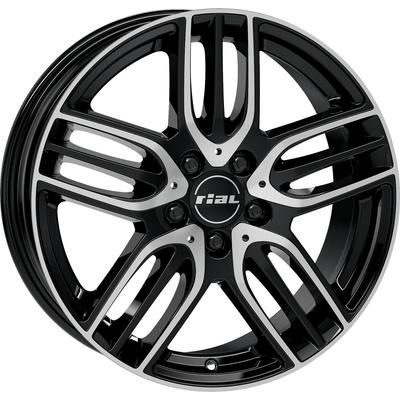 RIAL M14 diamond black front polished 9.0Jx18 5x112 ET66