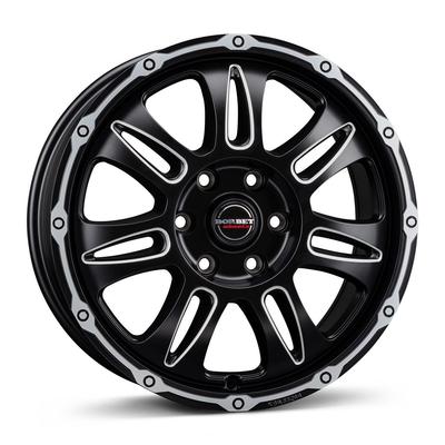 BORBET DESIGN CW8 black rim window polished matt 8.0Jx18 6x120 ET45
