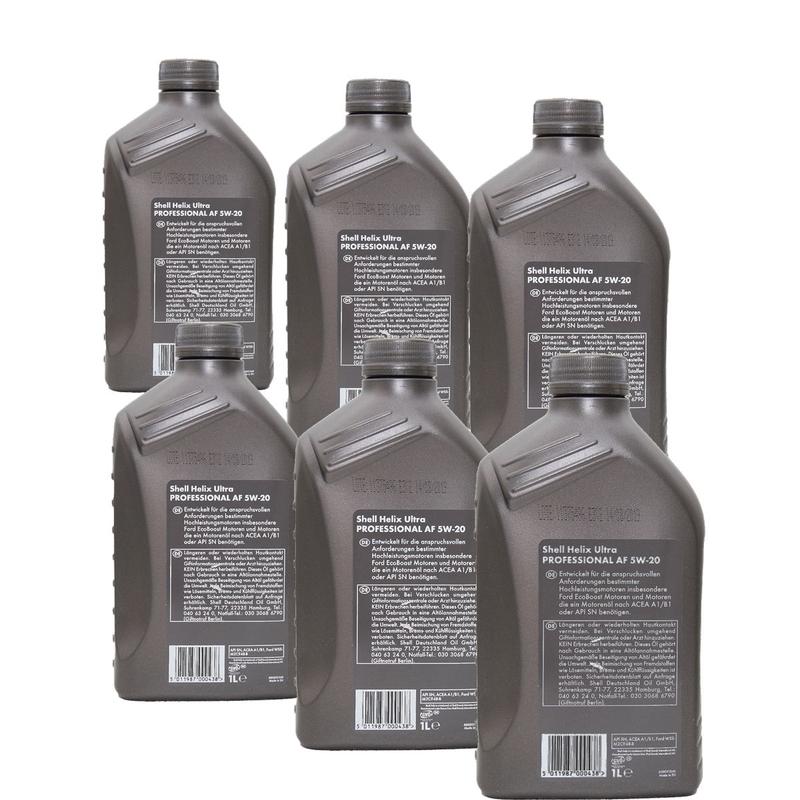 Shell Helix Ultra Professional AF 5W-20 6x1 Liter