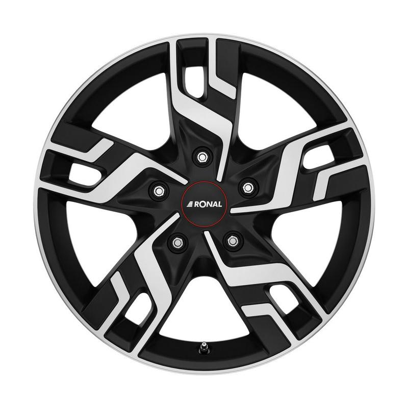 RONAL RONAL R64 jetblack-matt-frontkopiert 6.5Jx16 5x130 ET66