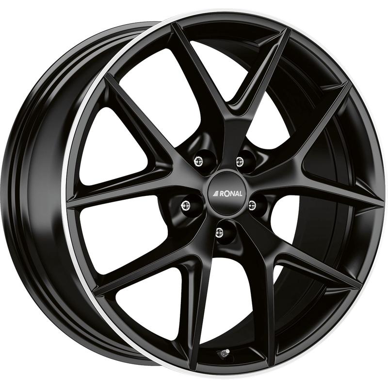 RONAL R75 jetblack-matt-hornkopiert 8.0Jx18 5x112 ET32.6
