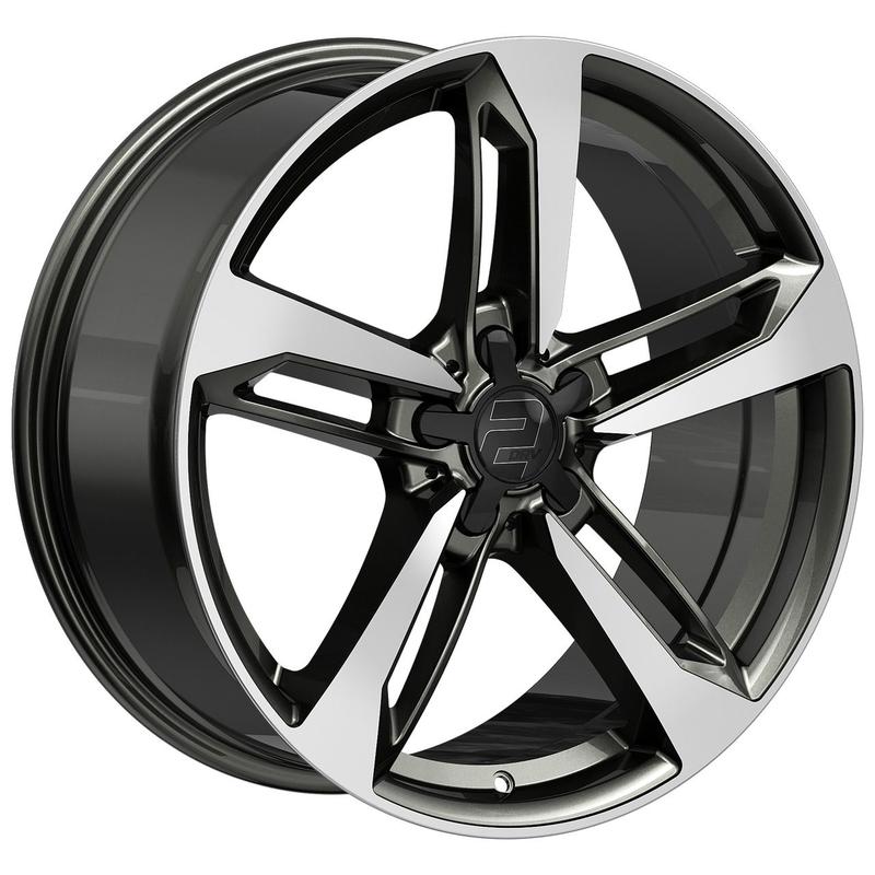 WHEELWORLD-2DRV WH36 dark gunmetal full machined 8.5Jx19 5x112 ET48