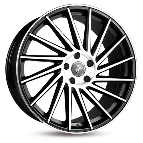 KESKIN WHEELS KT17 HURRICANE matt black front polish 10.0Jx22 5x112 ET50