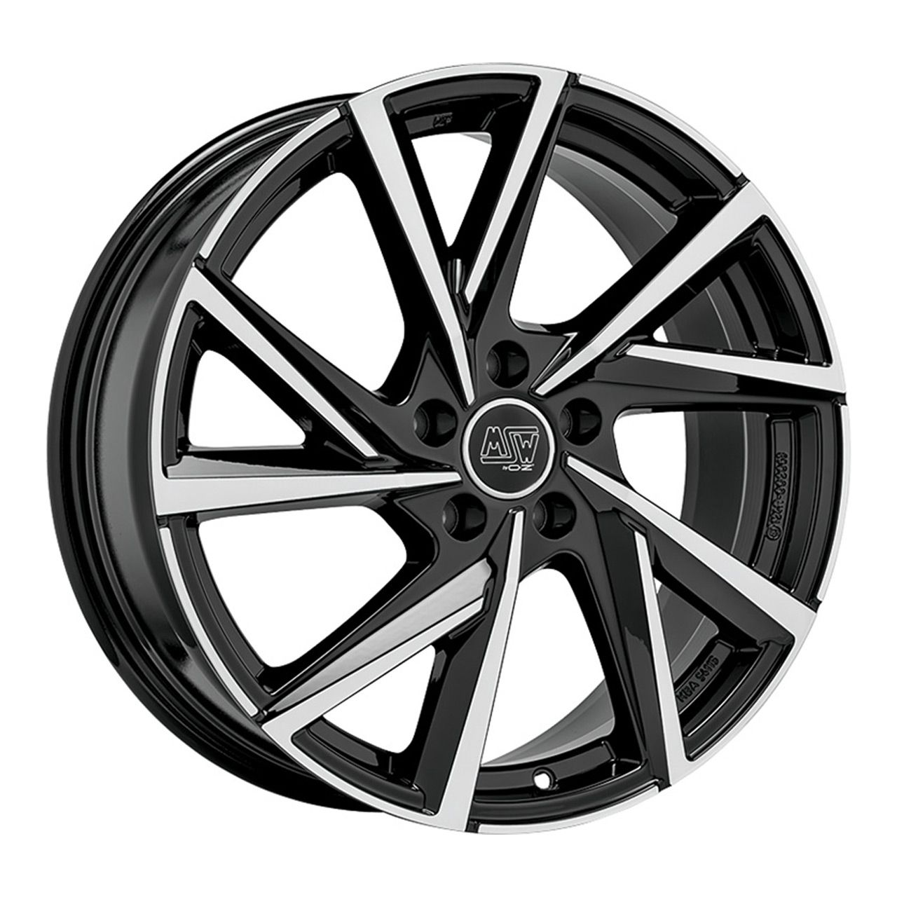 MSW (OZ) MSW 80/5 gloss black full polished 7.0Jx16 5x112 ET40
